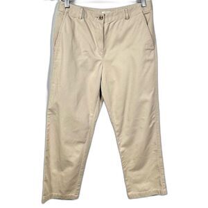 L.L. Bean Khaki Pants Size 6 Classic Fit High Rise Bayside Minimalist Office